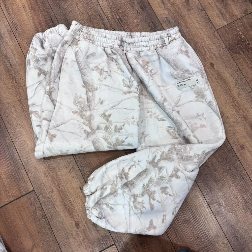 FULL SET Unisex Comfrt Camo Crewneck & Sweatpants White Oak Size 3XL XXXL $160 - Picture 8 of 10
